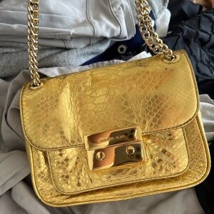 Michael Kors Gold Shoulder Bag